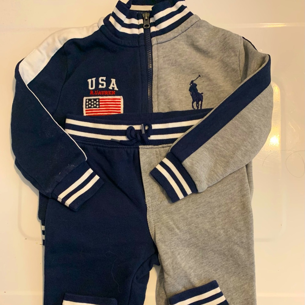 Ralph Lauren sweat suit for 18 month old.